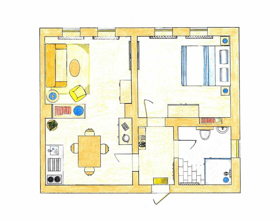 Nr9Marinehafen Appartement Stralsund Kamer foto